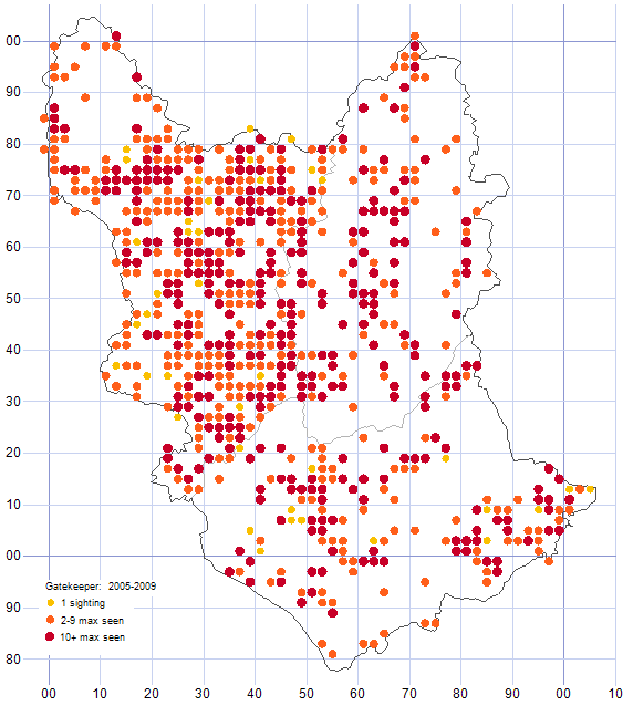Gatekeeper distribution map 2005-09
