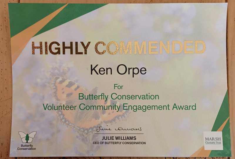 image of award document
