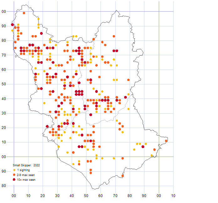 Small Skipper distribution map 2022