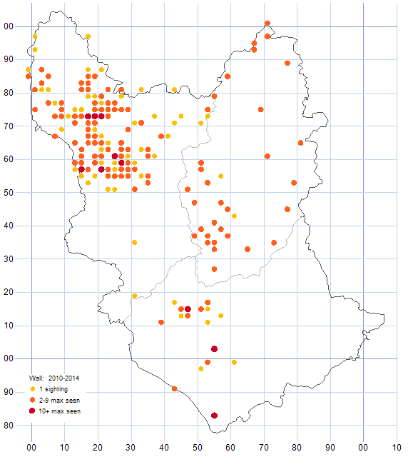 Wall distribution map 2010-14